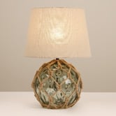 Luminea Lucero Rope &amp; Glass Table Lamp