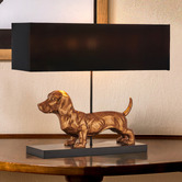 Luminea 52cm Dachshund Resin Table Lamp