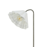 Luminea 160cm Fabian Silver Floor Lamp