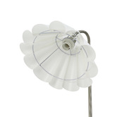 Luminea 160cm Fabian Silver Floor Lamp