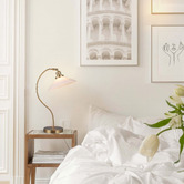 Luminea 52cm Herbie Glass Table Lamp