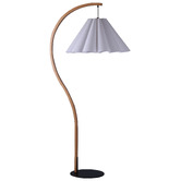 Luminea Meadows Iron &amp; Linen Floor Lamp