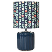 Luminea 33cm Flynn Flower Ceramic Table Lamp