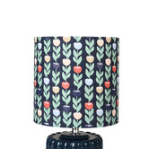 Luminea 33cm Flynn Flower Ceramic Table Lamp