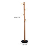 Luminea 142cm Carver 4 Light Floor Lamp