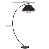 Luminea 155cm Pratt Iron Floor Lamp