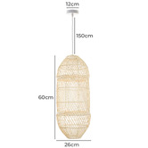 Luminea Darcey Rattan Pendant Light