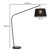 Luminea Holden Marble Arch Floor Lamp
