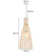 Luminea Hayden Rattan Pendant Light