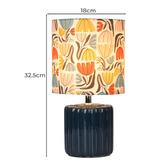 Luminea 33cm Flynn Floral Ceramic Table Lamp