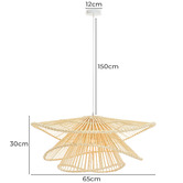 Luminea Mays Bamboo &amp; Rattan Pendant Light