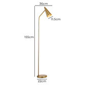 Luminea 155cm Imogen Iron Floor Lamp