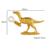 Luminea 30cm T-Rex Grip Resin Table Lamp