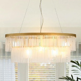 Luminea Richards 80cm Iron &amp; Glass Pendant Light