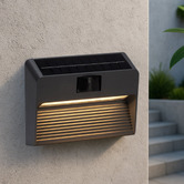 Luminea McKnight Solar LED Outdoor Wall Light with Sensor
