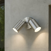 Luminea Lyra 2 Light Outdoor Wall Spotlight