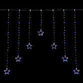 Luminea Howe V-Shape LED Curtain Lights with Stars