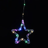 Luminea Howe V-Shape LED Curtain Lights with Stars