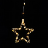 Luminea Howe V-Shape LED Curtain Lights with Stars