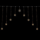 Luminea Ciara V-Shape LED Curtain Lights with Snowflakes