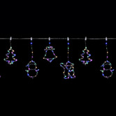 Luminea Fritz LED Curtain Lights with Christmas Figures