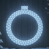 Luminea Xyvee Bauble Ring LED Christmas Light Display