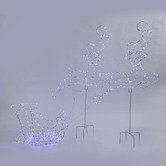 Luminea Liliana Solar Reindeers with Sleigh LED Christmas Decoration Set