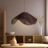 Luminea Spence Rattan Pendant Light