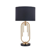Luminea Jenson Iron Art Deco Table Lamps