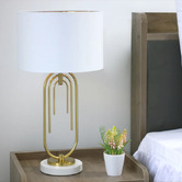 Luminea Jenson Iron Art Deco Table Lamps