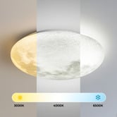 Luminea Nereus Moon LED Flush Mount Ceiling Light