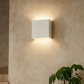 Luminea Hecate Gypsum Flush Mount Wall Light