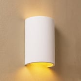 Luminea Nephele Gypsum Flush Mount Wall Light