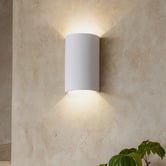 Luminea Nephele Gypsum Flush Mount Wall Light