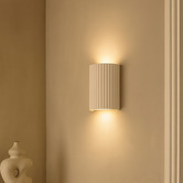 Luminea Xanthe Gypsum Flush Mount Wall Light