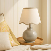 Luminea Mihana Ceramic &amp; Linen Table Lamp