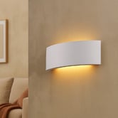 Luminea Emiko Gypsum Flush Mount Wall Light