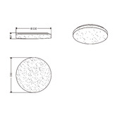 Luminea Jace Iron LED Flush Mount Ceiling Light