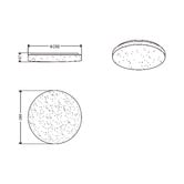 Luminea Jace Iron LED Flush Mount Ceiling Light