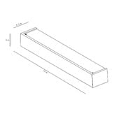 Luminea Melia Gypsum 3 Light Wall Sconce