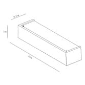 Luminea Melia Gypsum 2 Light Wall Sconce