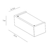 Luminea Melia Gypsum 1 Light Wall Sconce