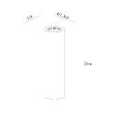 Luminea Jannali Gypsum Flush Mount Wall Light