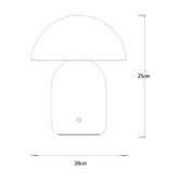 Luminea Wanika Iron &amp; Acrylic LED Touch Table Lamp