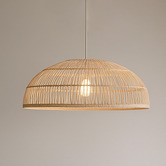 Luminea Abigail Rattan Pendant Light