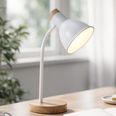 Luminea Rankin Metal &amp; Timber Desk Lamp