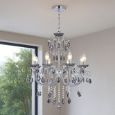 Luminea Charley Metal &amp; Crystal 8 Light Chandelier