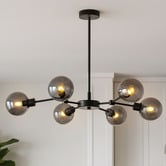 Luminea Sherry Iron &amp; Glass 6 Light Pendant