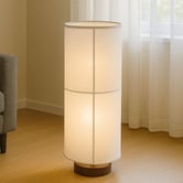 Luminea Marriott Metal &amp; Fabric Floor Lamp
