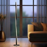 Luminea Kayson Metal LED Floor Lamp with Foot Switch